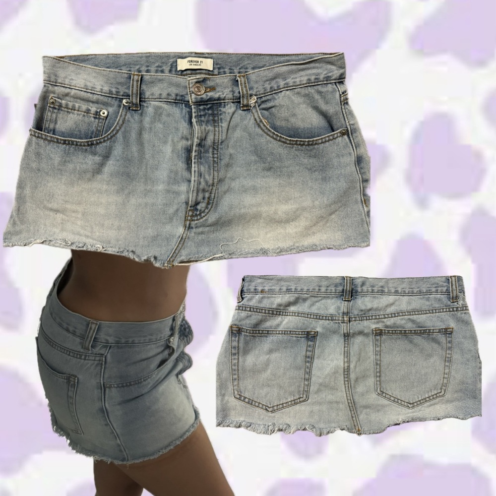LOW RISE Y2K DENIM Mini Skirt